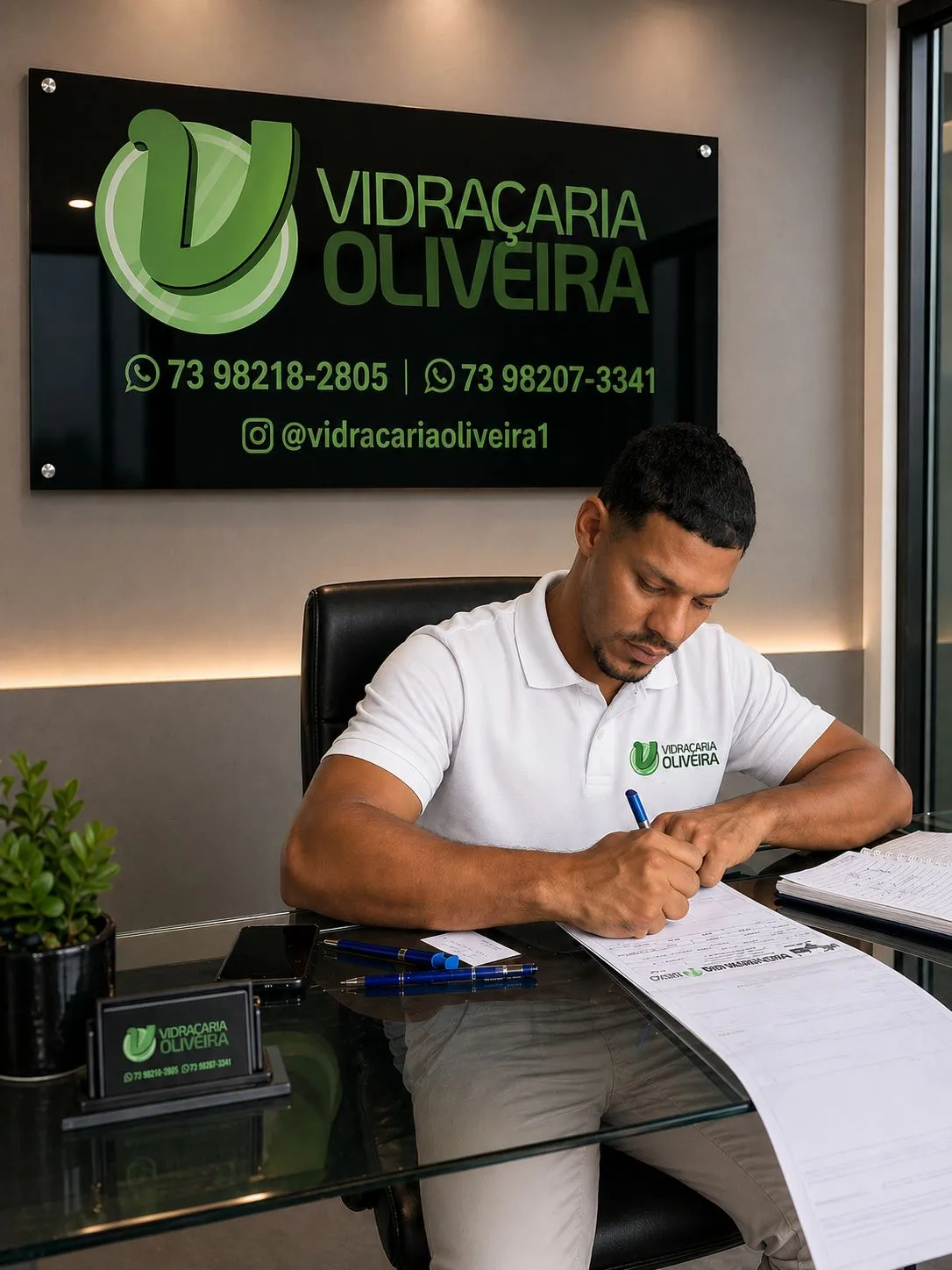 Oliveira, fundador da Vidraçaria Oliveira